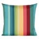 preview thumbnail 8 of 7, Siscovers Shore Stripe Solarium Indoor/Outdoor Throw Pillow