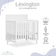 preview thumbnail 4 of 3, Sweetpea Baby Lexington 4 in 1 Convertible Mini Crib made with Sustainable New Zealand Pinewood - White