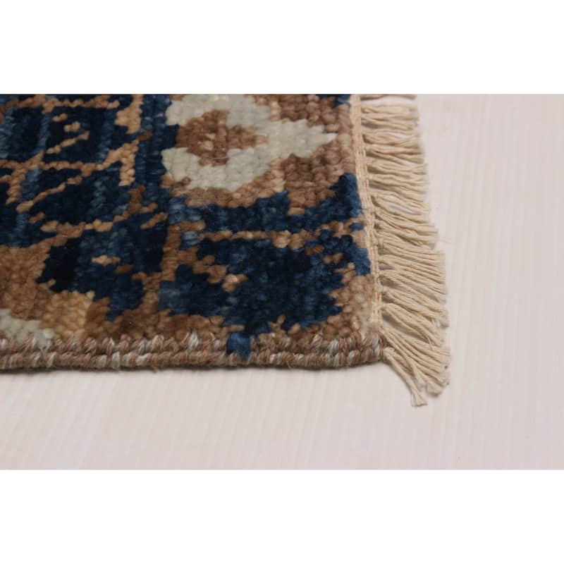 ECARPETGALLERY Hand-knotted Mystique Blue Wool Rug - 8'1 x 8'6