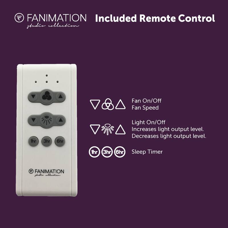Fanimation Studio Collection Dex 12 inch Matte Griege Fandelier Ceiling Fan With LED Lights and Remote