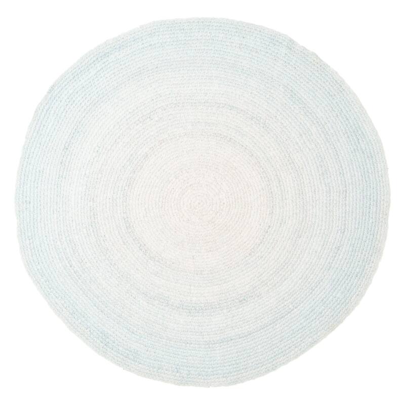 ECARPETGALLERY Braid weave Sienna Ivory Wool Rug - 4'0 x 4'0