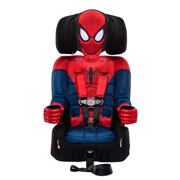 KidsEmbrace Marvel Spider-Man 2-in-1 Combination Harness Booster Car Seat - Blue/Red