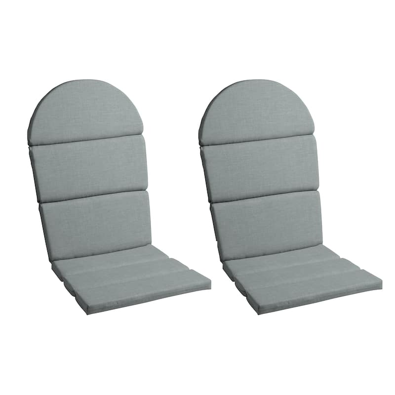 ARDEN Outdoor Foam Adirondack Cushion, Set of 2 - 20 x 18 - Stone Grey Leala