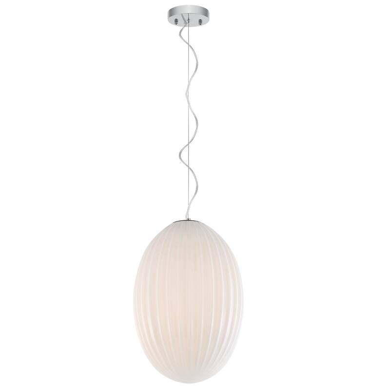 Light Society Opal 12" Glass Pendant Light