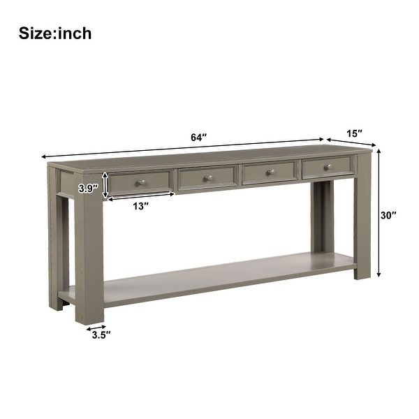 15 inch deep console table