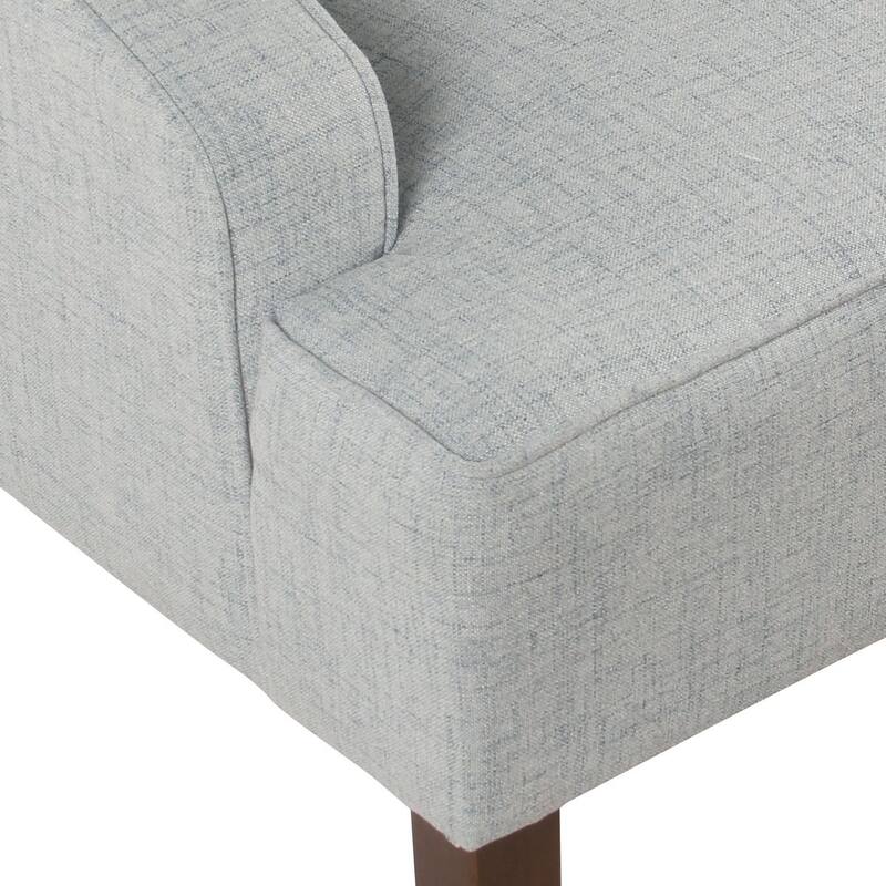 Porch & Den Lyric Light Blue Swoop Arm Accent Chair
