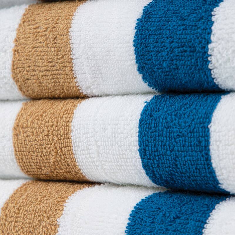Arkwright Cabo Cabana 4-Piece Oversized Striped Beach Towel Set - 30x70