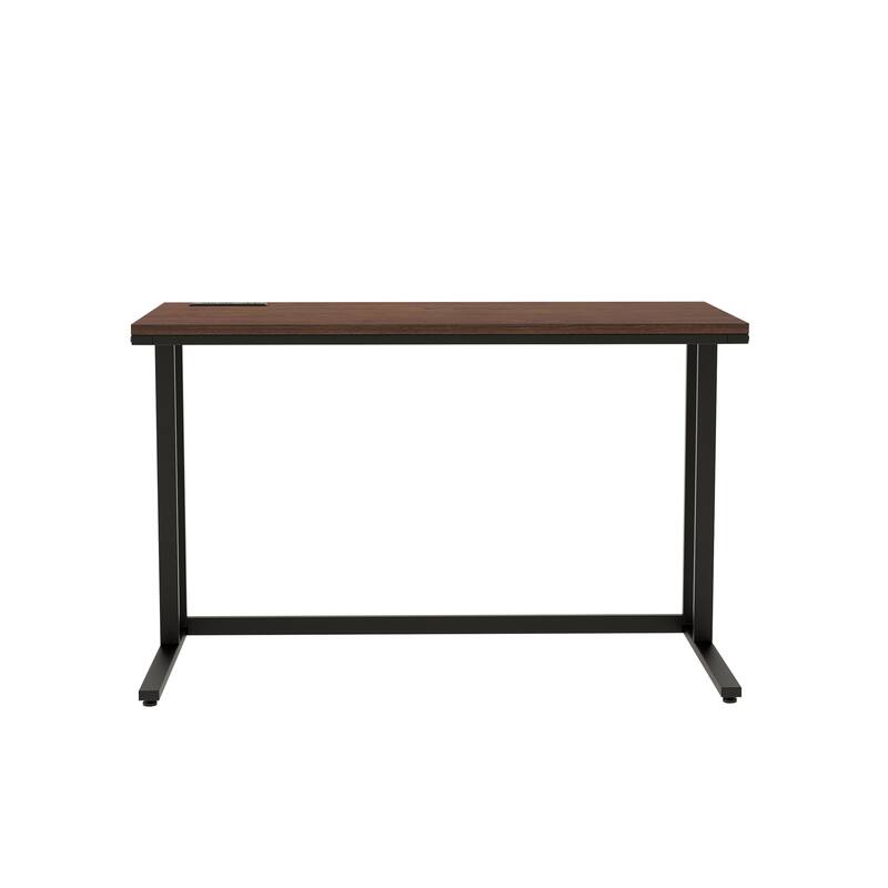 Lazzo Modern 47-inch Steel Computer Desk with USB Ports by Furniture of America