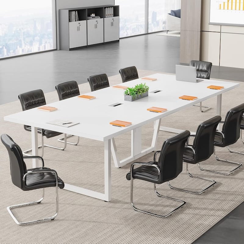 8FT Conference Table, Large Meeting Table for 10 People