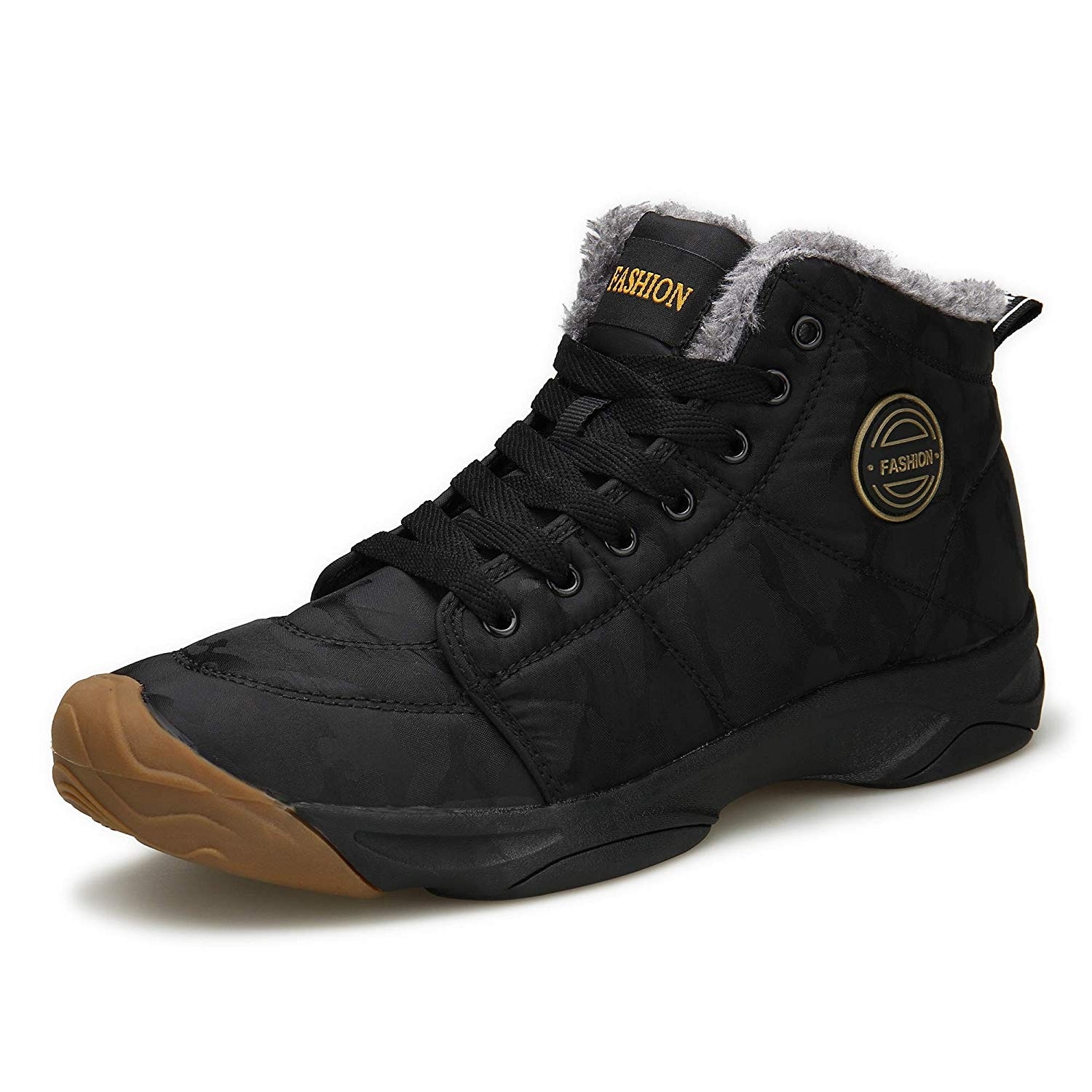 Shop Mgreater Men S Snow Boots Fur Lined Booties Non Slip