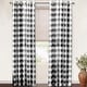 preview thumbnail 39 of 42, Porch & Den Alfalfa Plaid Pattern Room-darkening Window Curtains 52" width x 108 " length - Black