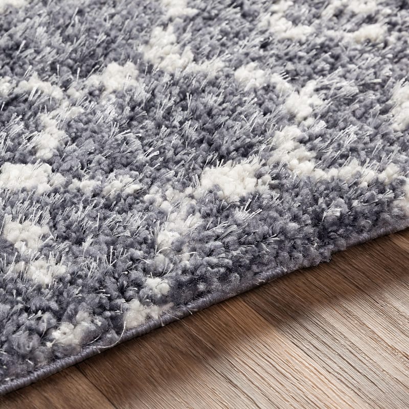 Livabliss Bouchra Moroccan Trellis Shag Area Rug