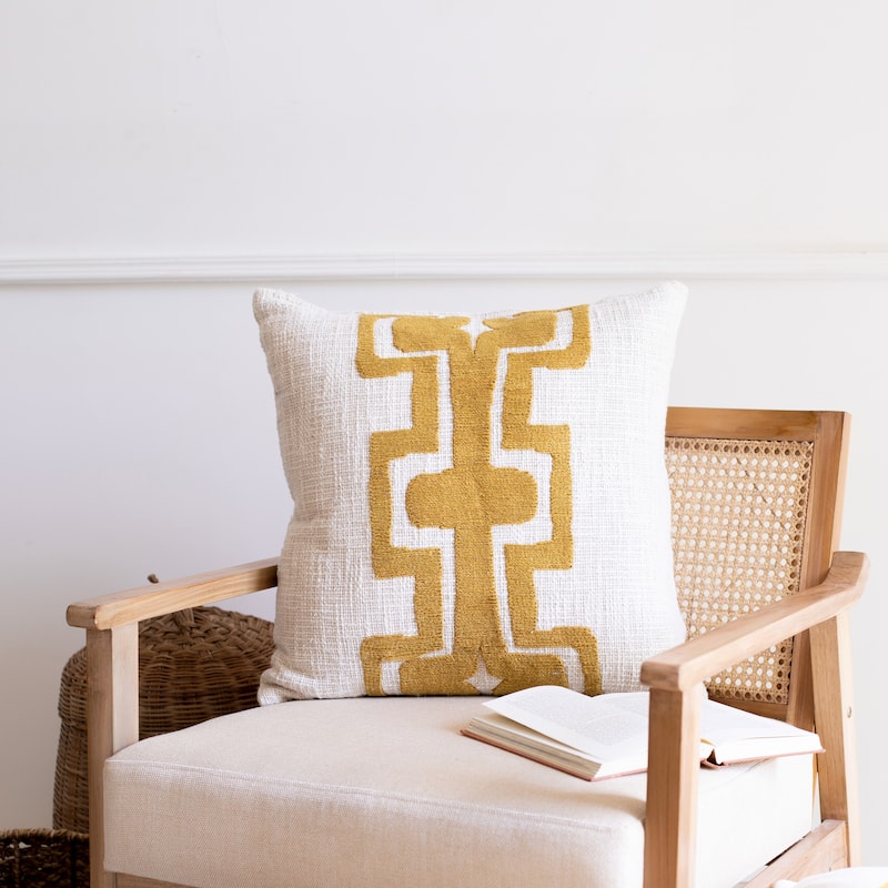 Sevita Geometric Handmade Decorative Throw Pillow