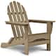 Nelson Recycled Plastic Folding Adirondack Chair - by Havenside Home - Weathered Wood