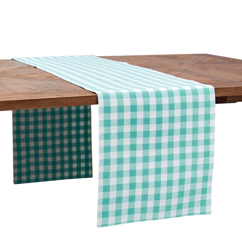 13" x 72" Ashford Aqua Table Runner - 13" x 72"
