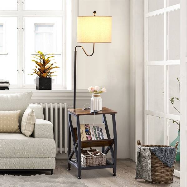 Side Table End Table with Floor Lamp Bed Bath & Beyond 37123552