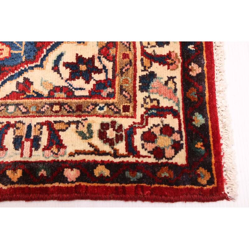 ECARPETGALLERY Hand-knotted Andelz Red Wool Rug - 3'3 x 9'8