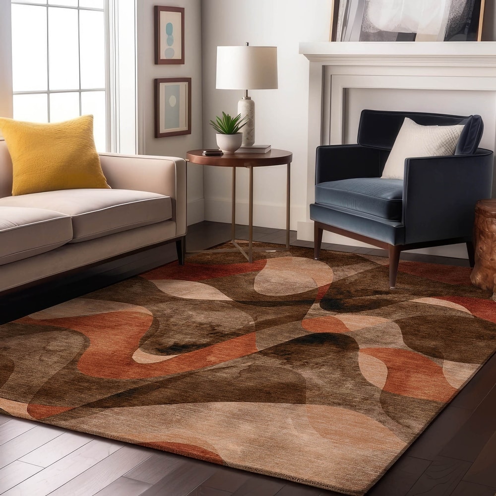 Premium Washable Super Soft Abstract Contemporary Mayfield Rug