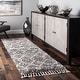 preview thumbnail 25 of 27, Nuloom Transitional Kristi Shag Area Rug 2'6" x 6' Runner - Grey