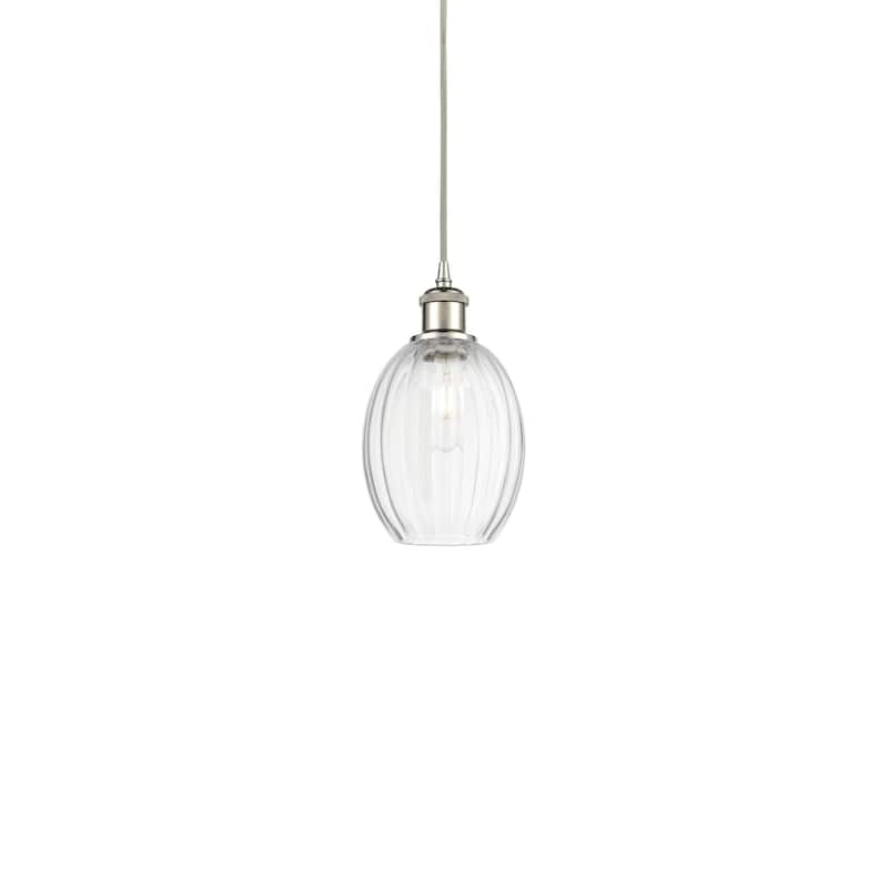 Innovations Lighting 516-1P-11-7 Preston Pendant Preston 7" Wide Mini - Polished Nickel / Clear