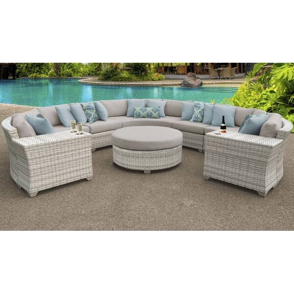Fairmont 8 Piece Outdoor Wicker Patio Furniture Set 08b Bed Bath