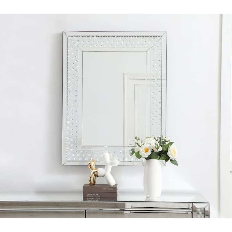 River LED Crystal Mirror - Clear
