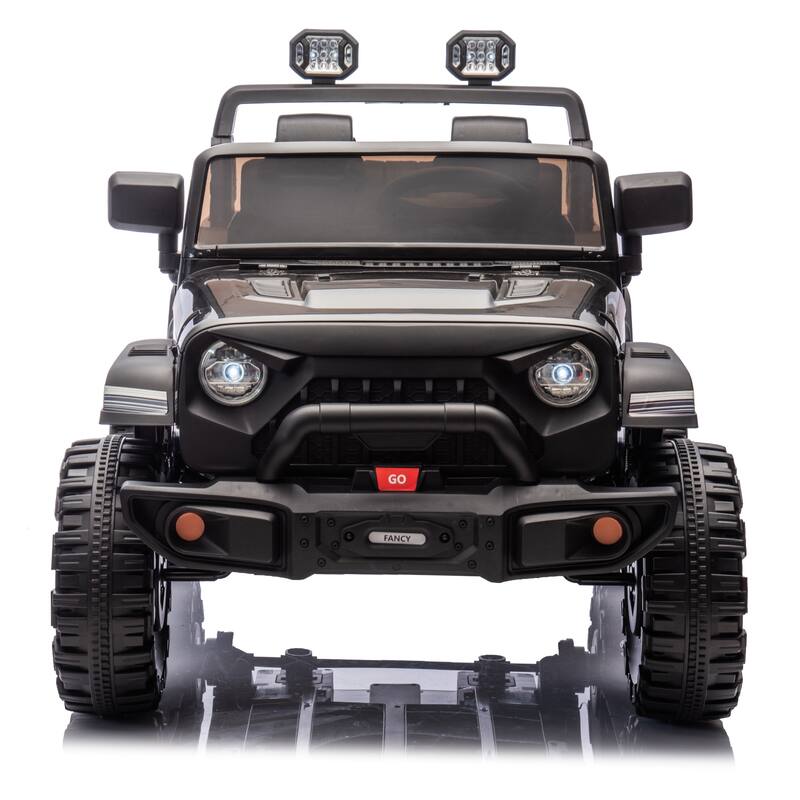 24V Two-Seater Kids Ride On Electric Car W/Parents Control,400w Motor,Provide A Speed Of 1.86-4.35mph For Kids Of 3+