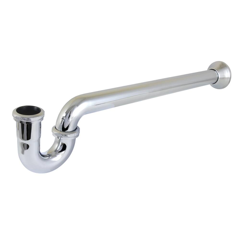 Kingston Brass Vintage 1-1/2 Inch Decor P-Trap with Bell Flange, 24 Inch Length, 18 Gauge