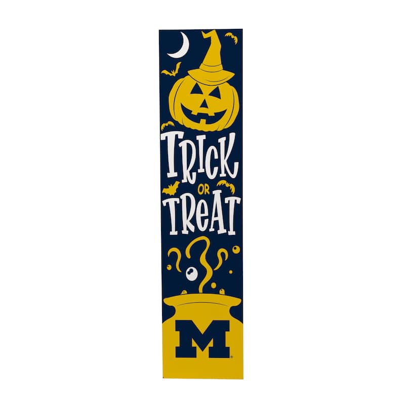 47" Double Sided Seasonal Porch Leaner, University Of Michigan - 47" x 11.25"