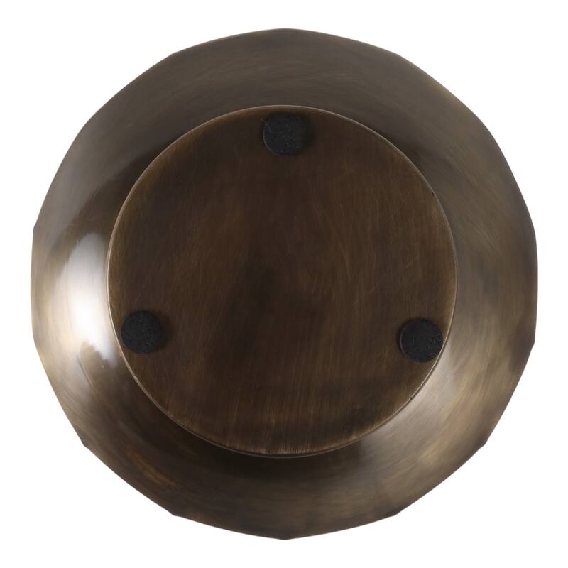 Metal Planter Scalloped Edge Design Decor (Set of 2) - 11", 8" Gold - 12" x 12" x 11"