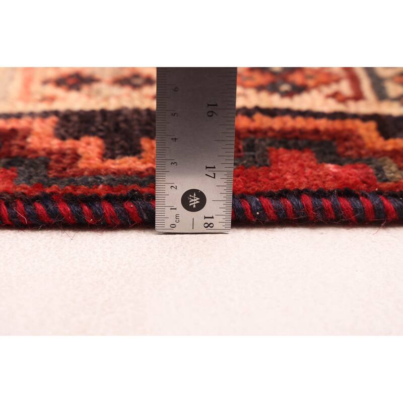 ECARPETGALLERY Hand-knotted Melis Vintage Red Wool Rug - 5'5 x 8'11