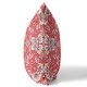 preview thumbnail 2 of 3, 16" X 16" Red Broadcloth Floral Throw Pillow