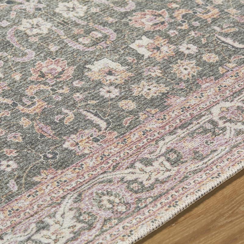 Livabliss Amelie Traditional Border Indoor/Outdoor Area Rug