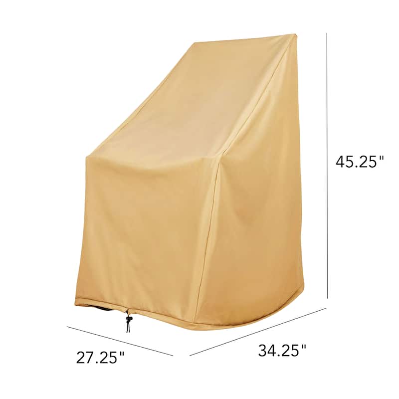 SnugShield Waterproof Rocking Chair Cover 45.25"H x 34.25"D x 27.25"W
