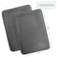 Clara Clark Ultra Soft Plush Bathroom Rug - Non-Slip, Velvet, Memory Foam Bath Mat - Set of 2