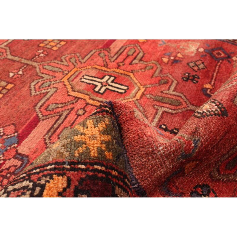 ECARPETGALLERY Hand-knotted Andelz Red Wool Rug - 3'0 x 6'11