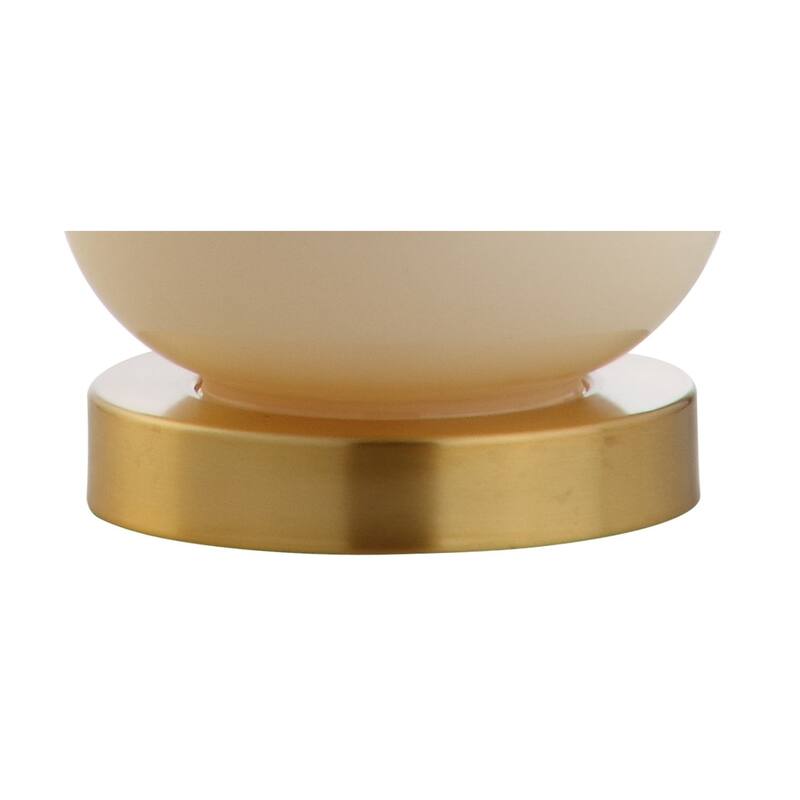 Anya 20.5" Mini Glass LED Table Lamp, Gray by JONATHAN Y