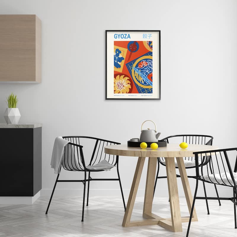 Stupell Japanese Gyoza Meal Framed Giclee Art Design By Victoria Barnes