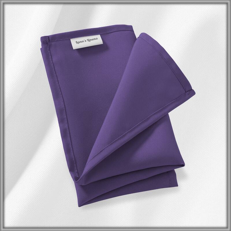 144 Pack 17 Inch Polyester Cloth Dinner Napkins for Party Restaurant