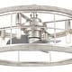 preview thumbnail 11 of 12, Hunter 22 inch Bridgette Fandelier Ceiling Fan w/ Light, Remote - Modern, Industrial, Farmhouse - Small Spaces