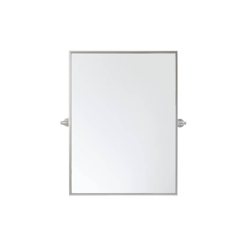 Elegant Lighting MR6E2432 Everly 24" W x 32" H Transitional - Silver