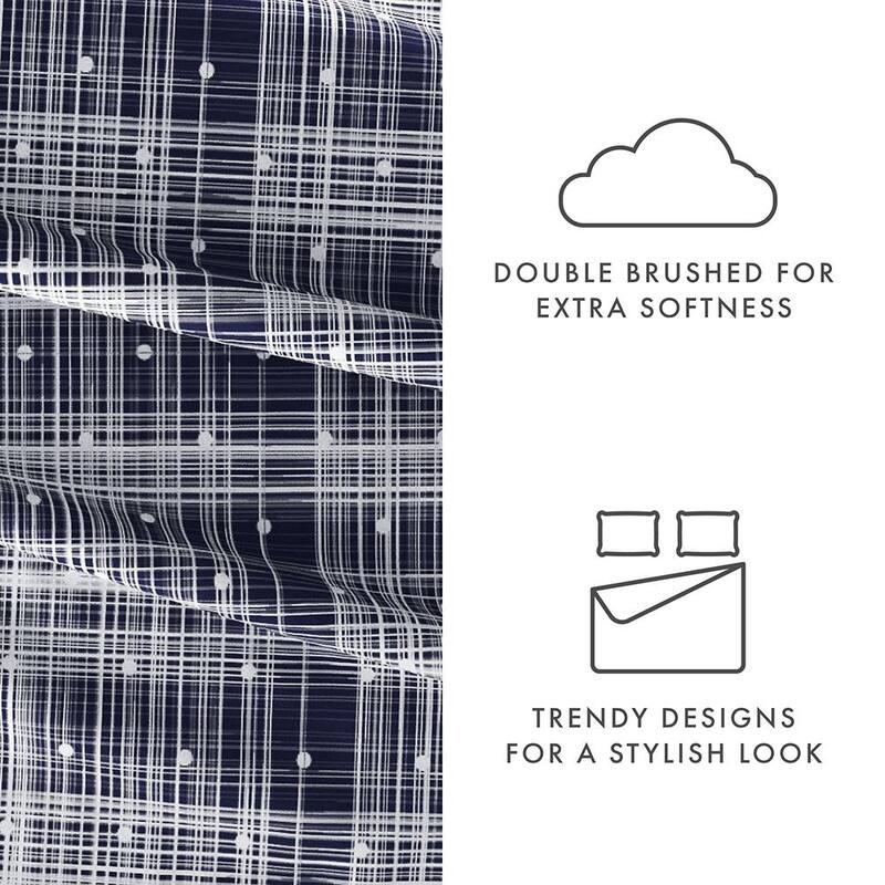 Becky Cameron 4-piece Deep Pocket Polka Dot Patterned Sheet Set