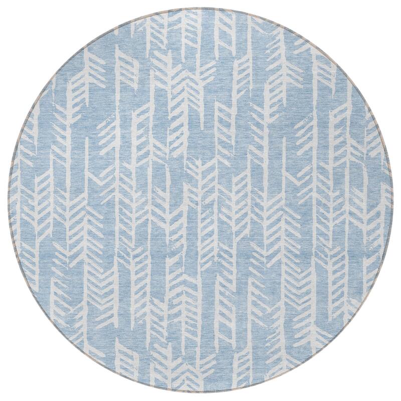 HomeRoots Tribal Transitional Rectangle Outdoor Rug