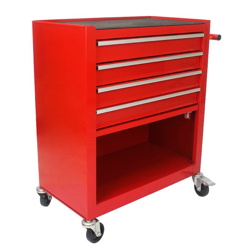 4-Drawer Rolling Tool Cart Storage Tool Box Cabinet Locked Organizer