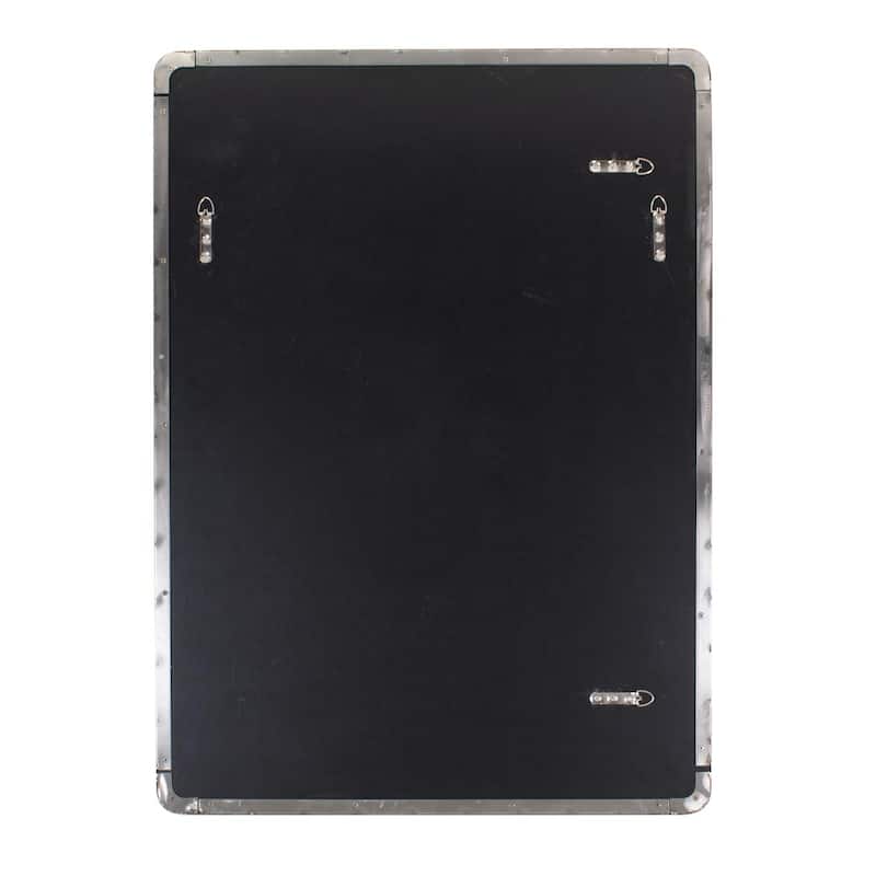 Steele Polished Silver Mirror - 40H X 30W X 2D