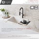 preview thumbnail 25 of 51, STYLISH Stainless Steel Single Handle Pull Down Sprayer Kitchen Faucet - Faucet Height: 16 3/4" | Spout Height: 7 1/2"