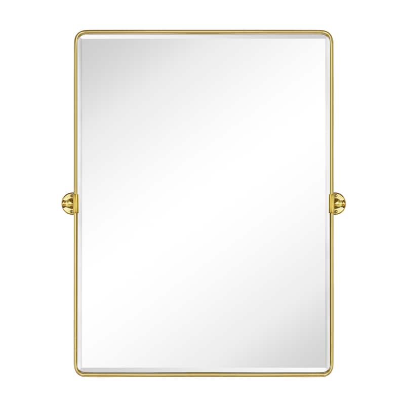 TEHOME Woodvale Rectangle Vertical Metal Wall Mirrors