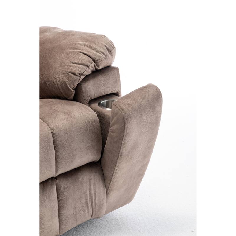 Power Lift Recliner Chair with Heat & Massage, Electric Lift Chair with Hidden Cup Holder, Oversized Lounge Sofa Chair
