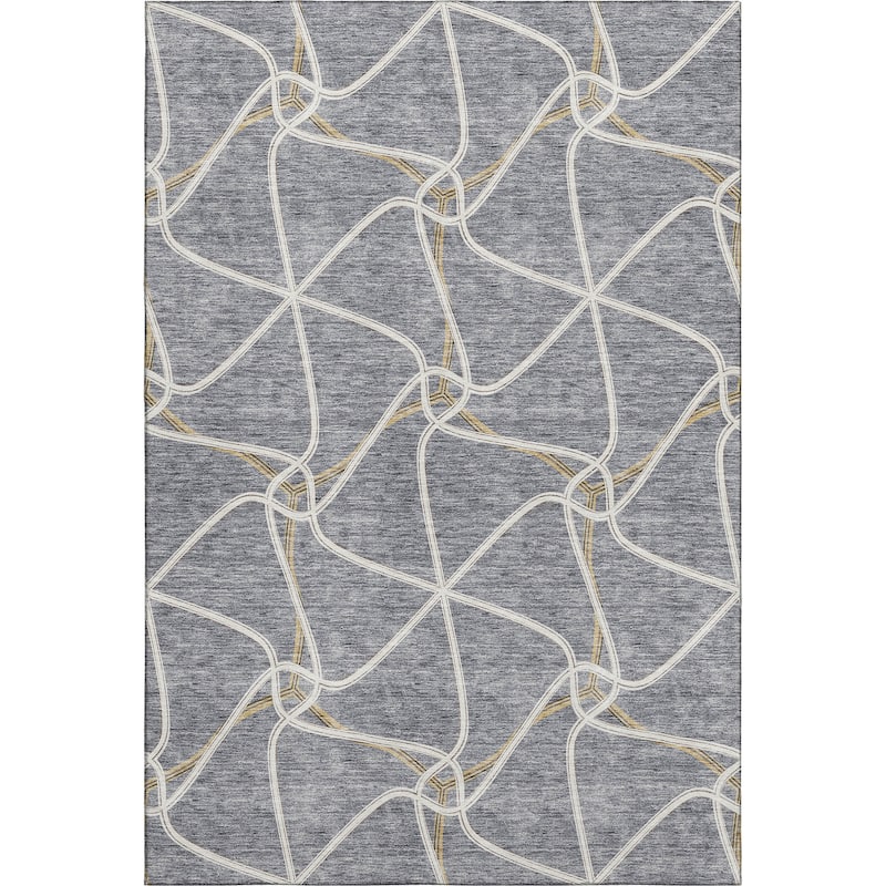 Premium Washable Super Soft Contemporary Geo Mayfield Rug