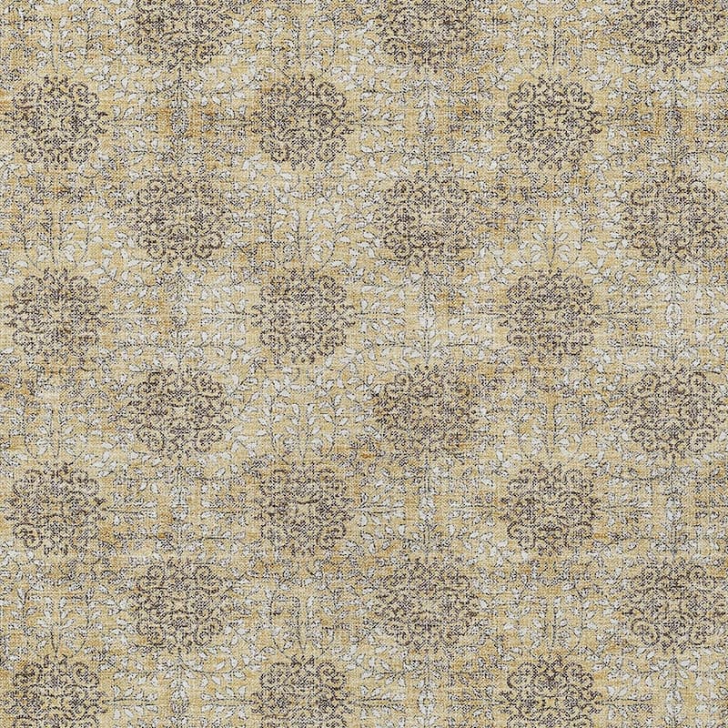 HomeRoots Damask Transitional Rectangle Outdoor Rug